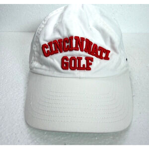 Cincinnati Golf Nike Adjustable Hat Cap One Size White Red Cotton